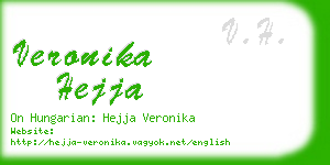 veronika hejja business card